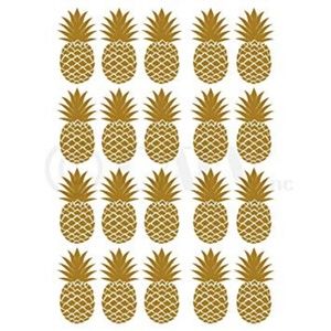 *2* packs -Wall Pops Gold Foil Pineapple Decals